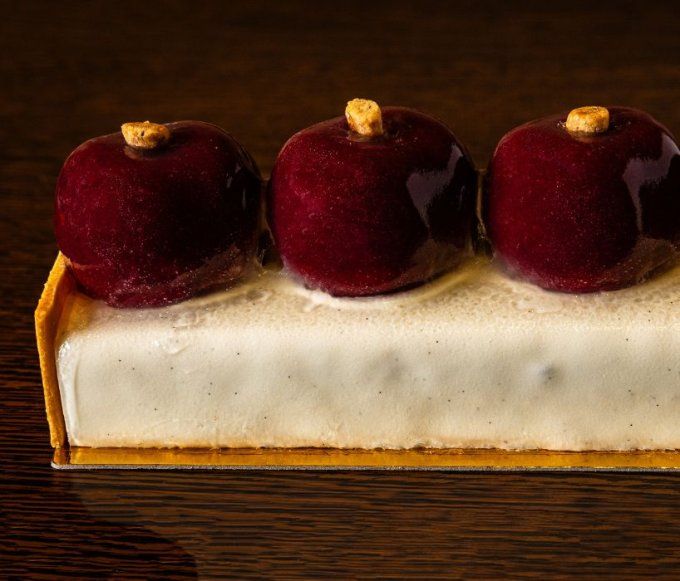 La Bûche Cœur de Pêche