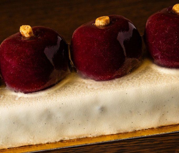 La Bûche Cœur de Pêche