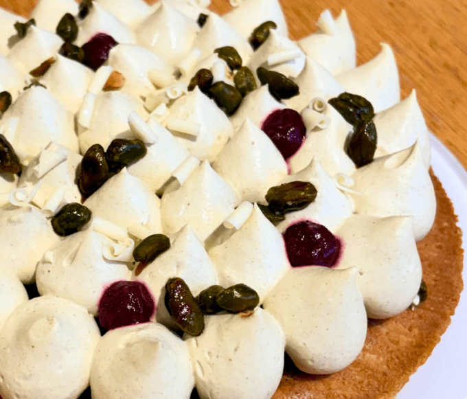 La Tarte Griottes Pistache